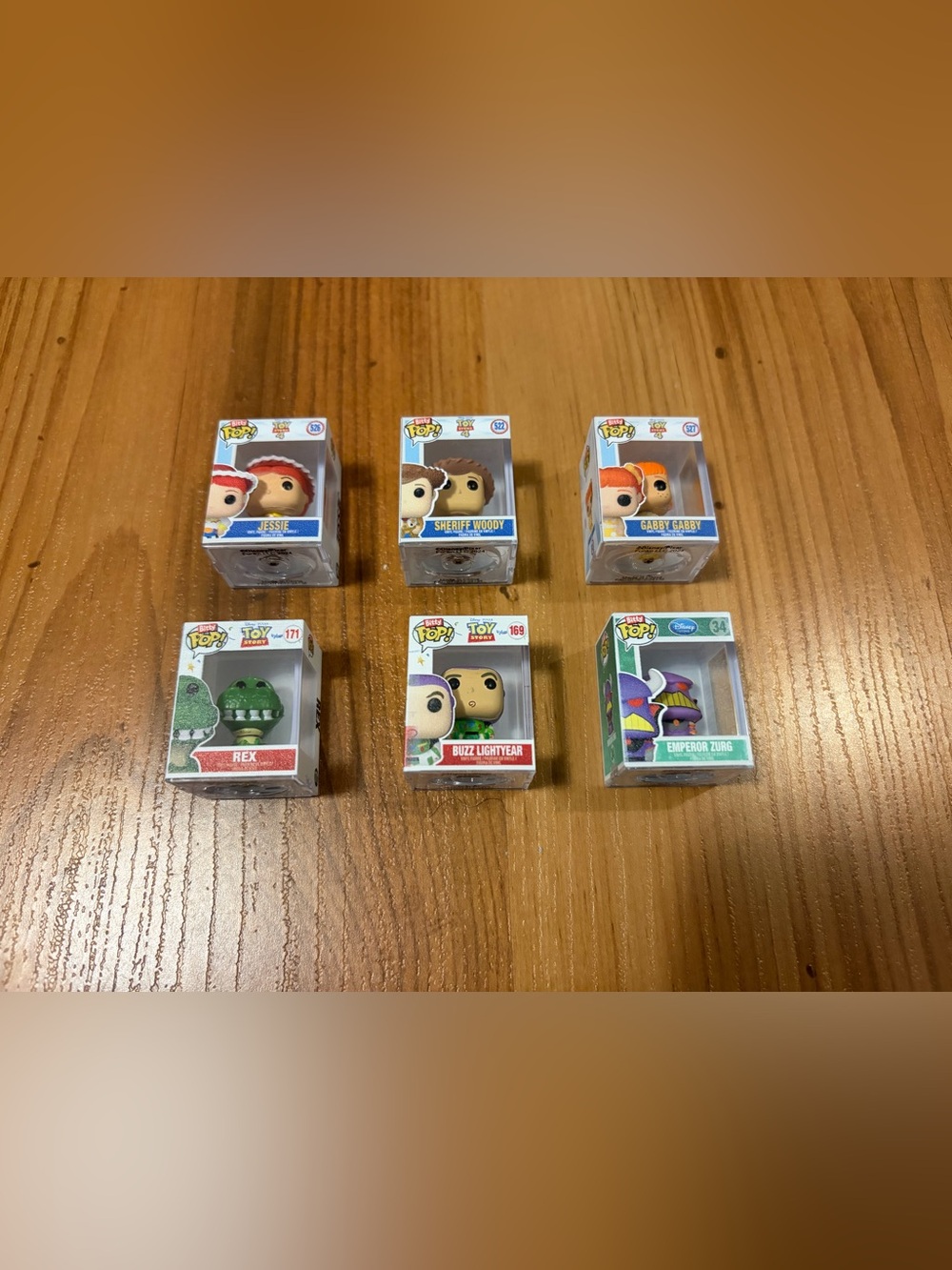 6-Piece Funko Toy Story Bitty Pop! Jesse, Woody, Gabby, Rex, Buzz, Zurg
